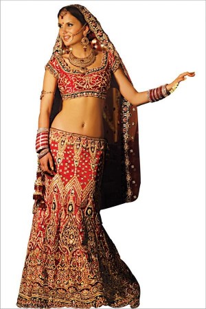 Unfold your charm all around with Maroon Silk Embroidery Lehenga