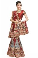 Switch your special day with Maroon Net designer Lehanga