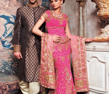 impressive Peach and Pink designer bridal Lehenga 1 impressive Peach and Pink designer bridal Lehenga
