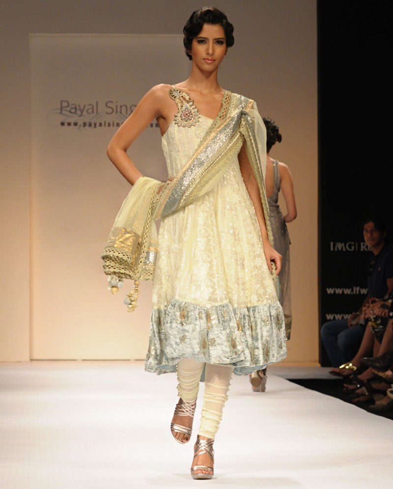 Astonishing Floral work  Lemon Yellow designer Suit