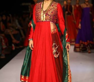Wonderful crimson lehenga with eco-friendly green,purple and golden Gotta and Embroidery carry out 1 Wonderful crimson lehenga with eco-friendly green,purple and golden Gotta and Embroidery carry out
