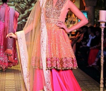 Mind-boggling pink lehenga based on net fabric 1 Mind-boggling pink lehenga based on net fabric