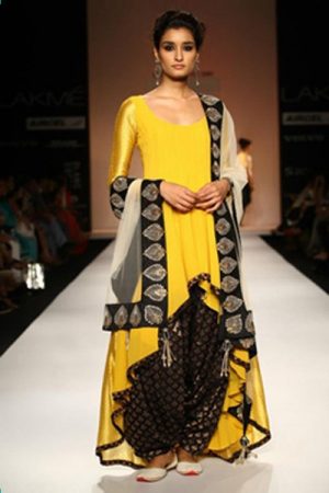 enchanting Yellow Designer bollywood style salwar kameez