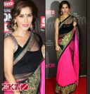 Sophie Chaudhary Black Pink Saree