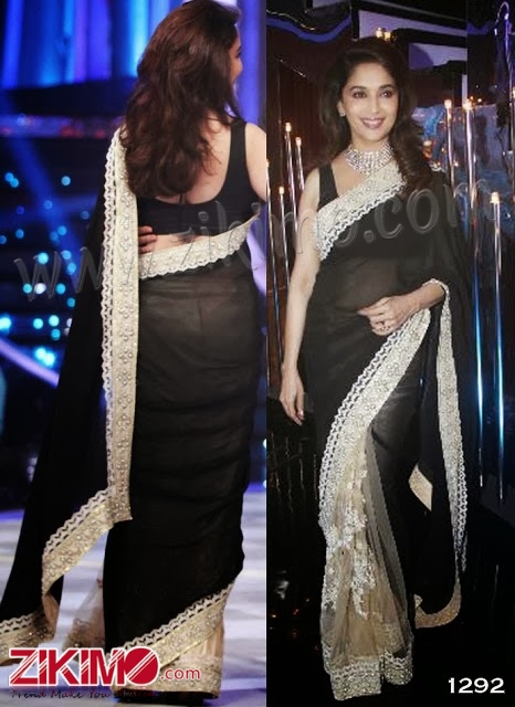 Madhuri Designer Black Saree