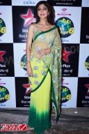 Shilpa Shaity Green Saree