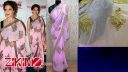 madhuri dixit light pink saree