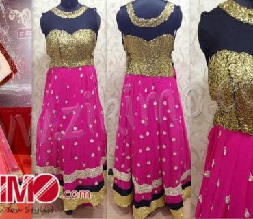 Lauren pink anarkali dress