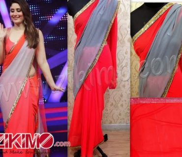 Kareena Kapoor grey neon pink saree