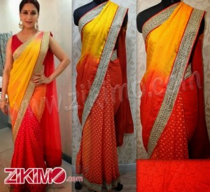 Madhuri Rainbow Saree