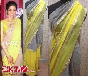 Sridevi Grey Saree