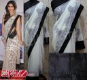 Vaani Kapoor White Georgette Saree