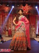 Divulge The Style Of Zardosi Work Orange & Magenta Lehenga