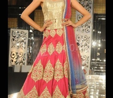 Diva Look Net Golden Work Pink Bridal Lehenga 1 Diva Look Net Golden Work Pink Bridal Lehenga