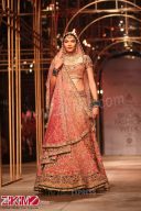 Extotic Pink Embroidery Work Bridal Wear Lehenga