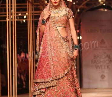 Extotic Pink Embroidery Work Bridal Wear Lehenga 1 Extotic Pink Embroidery Work Bridal Wear Lehenga