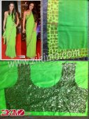 Green Georgette Replica Saree