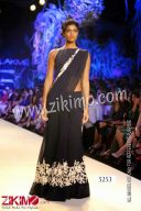 Geogette Lehenga Style Saree with Silk Blouse