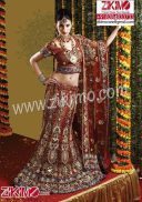 Classy Maroon Lehenga with Jaerkan jall golden naskhi and cutdan work with stone work