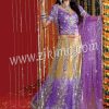 Golden Blue Lehenga With silver cutdana with resham work and stone work