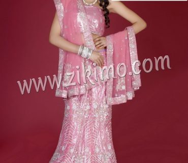 Astounding Pink Indian Wedding Lehenga having beads, cutdana work
