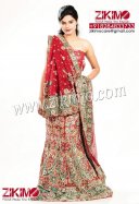 Alluring maroon Lehenga with rainbow nakshi Work