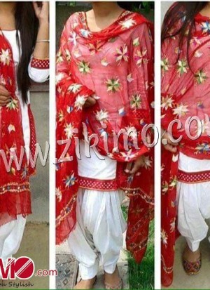 white salwar suit punjabi
