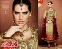 Kimora 811Beige Heavy Embroidered Party Wear Suit