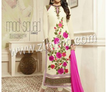 Karishma Cream and Pink Embroidered Georgette Semi-stitched Straight Suit Chiffon Dupatta 1002 1 Karishma Cream and Pink Embroidered Georgette Semi-stitched Straight Suit Chiffon Dupatta 1002
