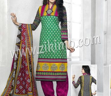Barfi Green and Pink Cotton Un-stitched Daily Wear Straight Suit With Cotton Dupatta 15001 1 Barfi Green and Pink Cotton Un-stitched Daily Wear Straight Suit With Cotton Dupatta 15001