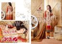 Exotic Ivory and Burlywood Digital Printed Pashmina Embroidered Un-stitched Party Wear/Daily Wear Straight Suit With Pashmina Shawl 3983