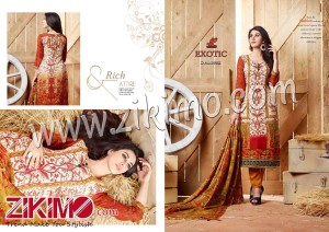 Exotic Ivory and Burlywood Digital Printed Pashmina Embroidered Un-stitched Party Wear/Daily Wear Straight Suit With Pashmina Shawl 3983