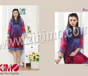 Fiona Blue Purple and Pink Georgette Party Wear Kurti 226 1 Fiona Blue Purple and Pink Georgette Party Wear Kurti 226