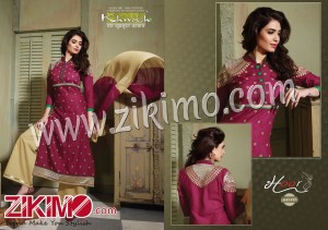 Khushika Hoor Maroon and SandyBrown Pure Cotton Daily Wear Long Straight Suit 6010