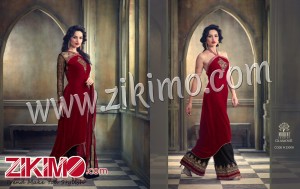 Glamour Mohini Mumtaz Velvet Winter Wear Party Wear Suit 23006