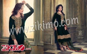 Glamour Mohini Mumtaz Velvet Winter Wear Party Wear Suit 23007
