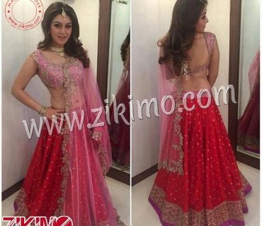 Hansika Motwani In Red And Pink Embroidered Wedding Lehenga Choli 1 Hansika Motwani In Red And Pink Embroidered Wedding Lehenga Choli
