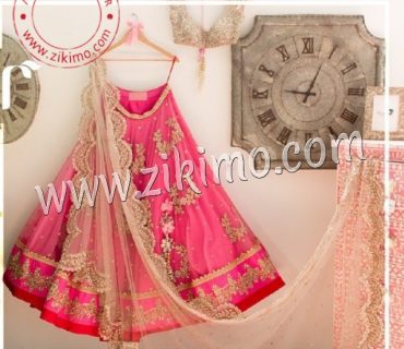 Red And Pink Contrast Simple yet Stunning Embroidered Lehenga Choli 1 Red And Pink Contrast Simple yet Stunning Embroidered Lehenga Choli