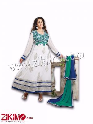 Chahat Khanna Georgette Embroidered  Semi-stitched Anarkali