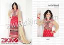 40001 DarkPink and SandyBrown Embroidered Georgette  Semi-Stitched Party Wear Pants Style Long Straight Suit With Chiffon Dupatta
