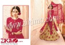 Arjaan Magenta Biege Georgette Embroidered Work Wedding Wear A Line Lehenga Choli