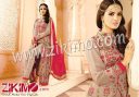 Arjaan Vivacious Beige Gorgette Embroidered Work Designer Straight Salwar Suit 607B