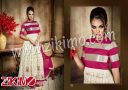 Zikimo Eternal 148 DarkMagenta and Ivory Embroidered Georgette Party Wear/Wedding Wear Semi-stitched  A Line Anarkali Suit