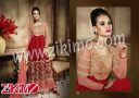 Zikimo Eternal 150 Maroon Embroidered Georgette Party Wear/Wedding Wear Semi-stitched  A Line Anarkali Suit