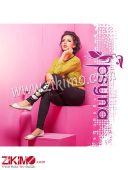 Zikimo Black and Ivory Designer Printed Cotton Iycra Party Wear/Daily Wear Legging