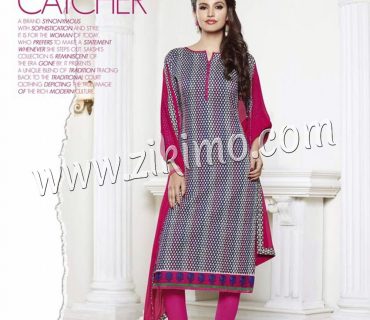 Zikimo LT66008White and Pink Embroidered Cotton Un-stitched Chudidar Suit with Chiffon Dupatta 1 Zikimo LT66008White and Pink Embroidered Cotton Un-stitched Chudidar Suit with Chiffon Dupatta