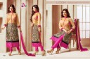 ZIKIMO Myriaam 136 Multicolor and Magenta Designer Embroiderd Chanderi Cotton Un-stitched Party Wear Straight Suit