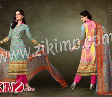 Muse 1403 Pure Pashmina Blue Pink Digital Printed embroidered Party Wear Straight Suit 1 Muse 1403 Pure Pashmina Blue Pink Digital Printed embroidered Party Wear Straight Suit