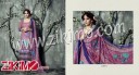 Zikimo Naziya 25804BDarkPink and NavyBlue Winter Wear Digital Printed Pashmina Straight Suit