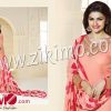 Prachi Desai 3033LightRed Embroidered Georgette  Semi-stitched Party Wear/Daily Wear Straight Suit